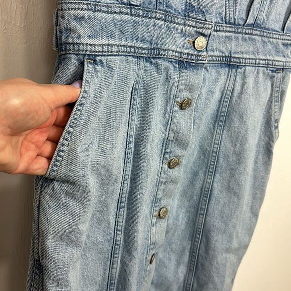 Madewell Light Blue Denim Mini Dress - Picture 4 of 10